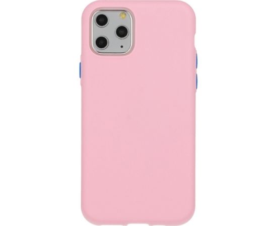 Fusion Solid Case Silikona Aizsargapvalks Priekš Apple iPhone 12 / 12 Pro Rozā