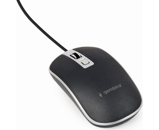 MOUSE USB OPTICAL BLACK/SILVER/MUS-4B-06-BS GEMBIRD