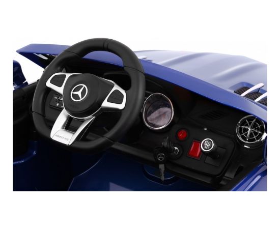 Bērnu elektromobilis "Mercedes AMG SL65", zils - lakots