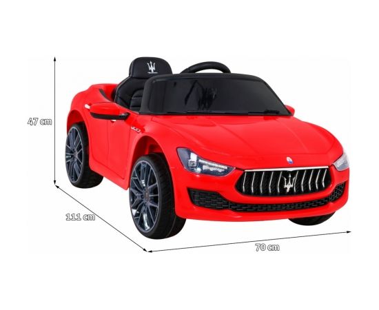 Maserati Ghibli elektromobilis, sarkans