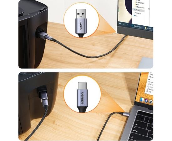 Ugreen adapter USB Type C - USB Type B gray (US382)