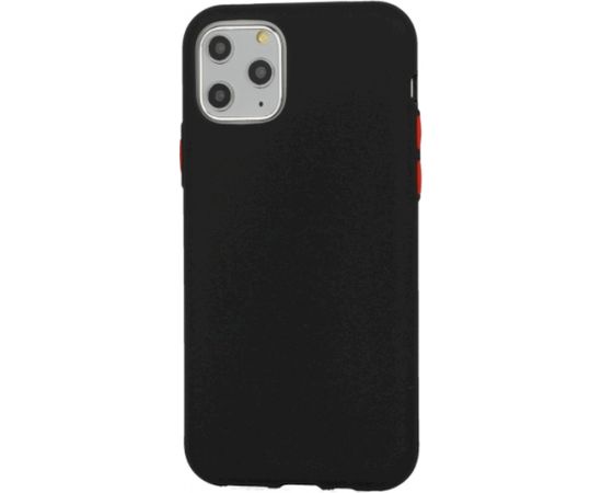 Fusion Solid Case Silikona Aizsargapvalks Priekš Apple iPhone 12 Pro Max Melns