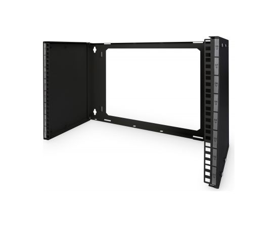 Digitus 8U Wall Mounting Patch Bracket DN-19 PB-8U-SW Black, 37.2 x 50.5 x 25 cm