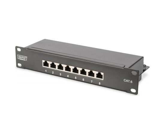 Digitus 10" Network Set, 6U cabinet, shelf, PDU, 8-port switch, CAT 6 patch panel, Grey Digitus 	DN-10-SET-1