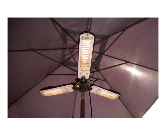 SUNRED Heater PH10, Bright Parasol Infrared, 2000 W, Black/Silver