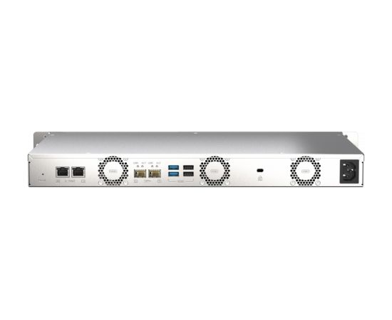 QNAP 4-Bay NAS TS-435XeU-4G Up to 4 HDD/SSD Hot-Swap, CN9130 / CN9131 ARMv8 Cortex-A72  Quad-Core, Processor frequency 2.2 GHz, 4 GB, DDR4, 2x10 Gigabit Ethernet SFP+; 2x2.5 Gigabit Ethernet; 2 x M.2 2280 1x PCIe Gen 3; 2x USB 3.2 Gen 1; 2x USB 2.0