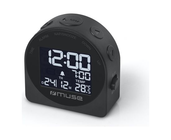 Muse Portable Travelling Alarm Clock  M-09C Black