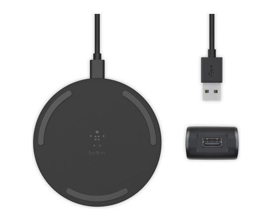 Belkin Wireless Charging Pad with PSU and USB-C Cable  BOOST CHARGE Black