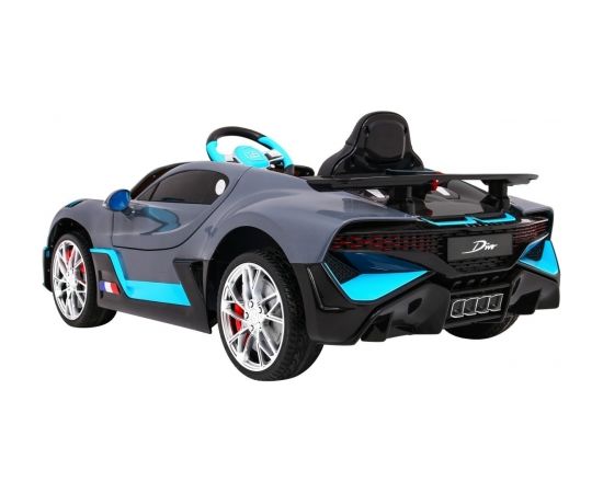 Bērnu elektromobilis "Bugatti Divo", pelēks