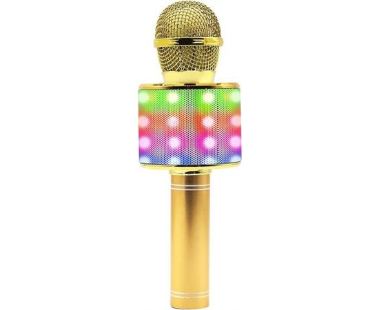 Karaoke microphone with speaker Manta MIC21PKL, gold