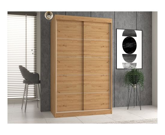 Top E Shop Topeshop IGA 120 ART C KPL bedroom wardrobe/closet 7 shelves 2 door(s) Oak