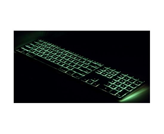 Matias Keyboard PC backlight RGB aluminum Black