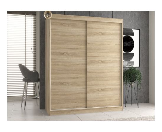 Top E Shop Topeshop IGA 160 SON B KPL bedroom wardrobe/closet 7 shelves 2 door(s) Sonoma oak