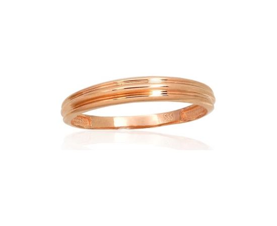 Золотое кольцо #1101107(Au-R), Красное Золото	585°, Размер: 15, 0.91 гр.