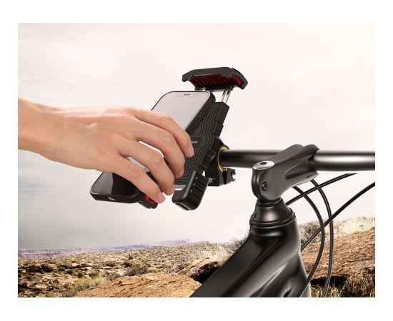 Joyroom JR-ZS264 Phone Holder For Bicycle and Motorcycle Black/Red