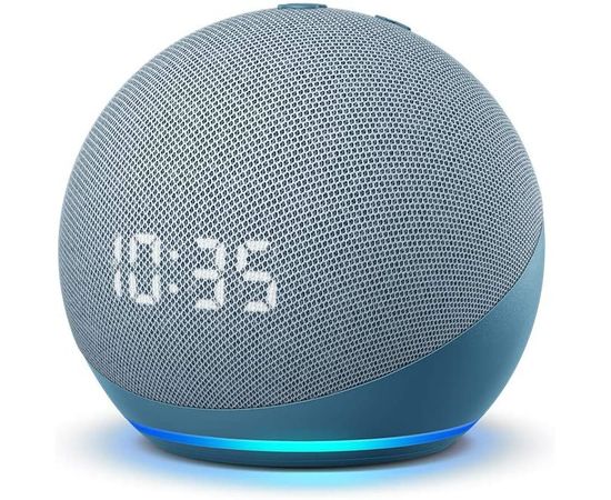 Amazon Echo Dot 4 Twilight Blue Assistant Speaker with Clock