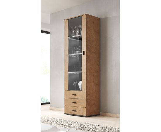 Cama Meble SOHO 4 set (RTV180 cabinet + 2x S1 cabinet + shelves) Oak lefkas