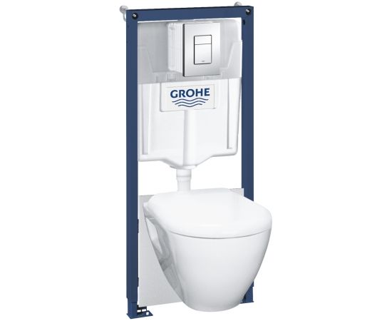 Grohe komplekts - pods Serel ar vāku SC, rāmis h=1130 mm, taustiņš Skate Cosmo hroms, stiprinājumi, blīve