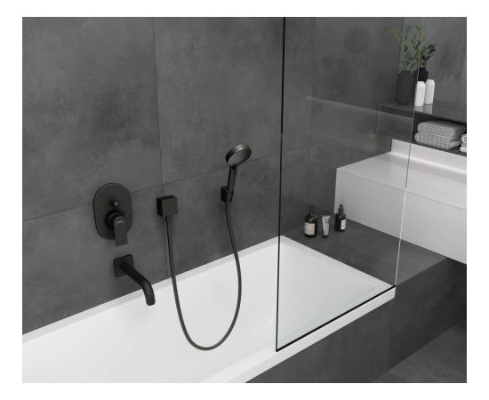 Hansgrohe rokas dušas izvads Fixfit Square, matt black