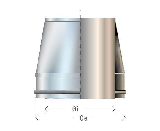 Cordivari Izol. dūmvada nobeigums/konuss, D300/350