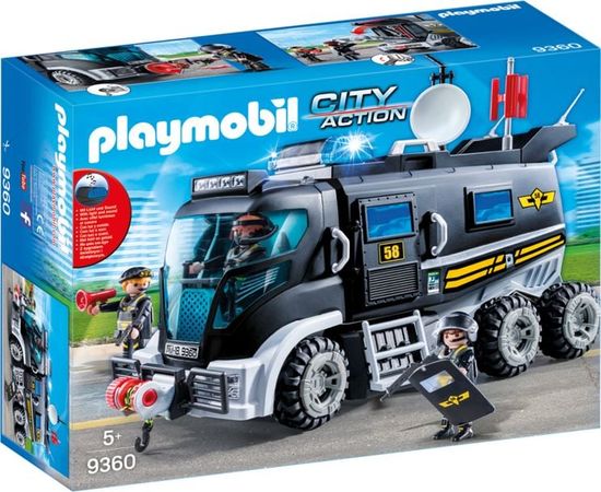 9360 PLAYMOBIL® City Action Speciālās vienības auto, ar gaismām un skaņu,no 5+