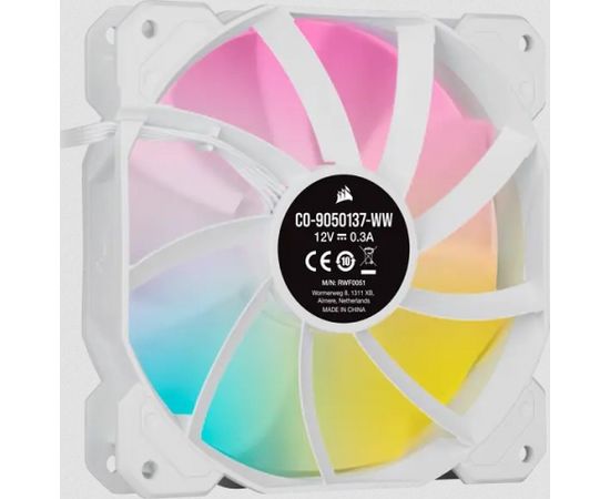 Corsair SP120 RGB ELITE Computer case Fan 12 cm White 3 pc(s) Korpusu dzesēšana