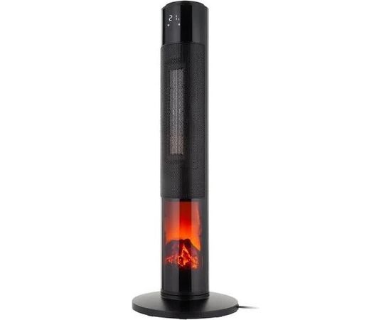 Teesa Column fan heater PTC1KW/2KW with fireplace imitation Ventilatori