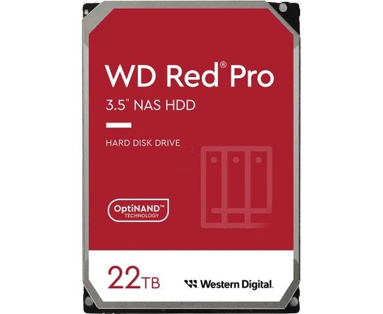 Western Digital HDD SATA 22TB 6GB/S 512MB/RED PRO WD221KFGX WDC