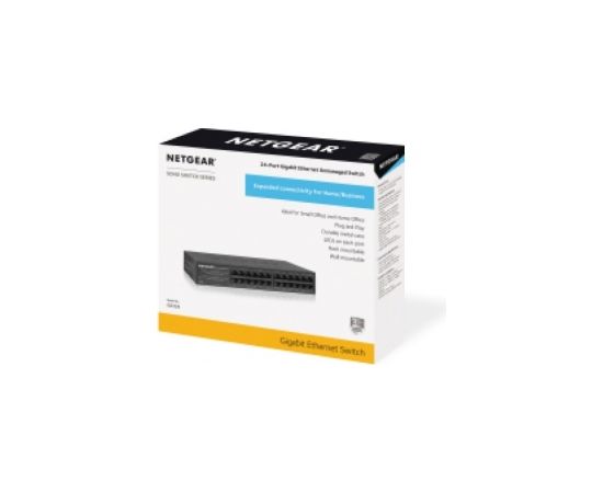 Netgear GS324 Unmanaged Gigabit Ethernet (10/100/1000) Black