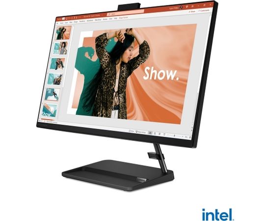 Lenovo IdeaCentre AIO 3 27IAP7 i3-1220P 27" FHD IPS 250nits 8GB DDR4 3200 SSD512 Intel UHD Graphics Win11 Black All In One Datori (AIO)