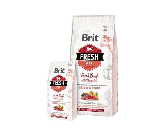 Brit Fresh Beef with Pumpkin Puppy Large Growth & Joints - Dry dog food - 12 kg
