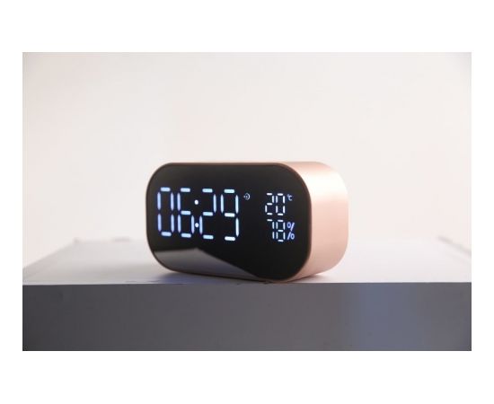 Akai ABTS-S2GD radio Clock Digital Pink