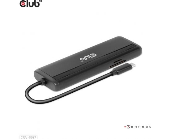 Club 3d CLUB3D USB Gen 1 Type-C 8-in-1 MST Dual 4K60Hz Display Travel Dock