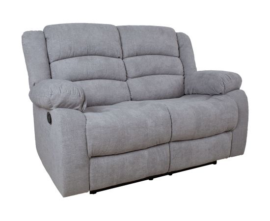 Dīvāns MALINA 2-vietīgs 153x90xH101cm, ar manuālu mehānismu, gaiši pelēks
