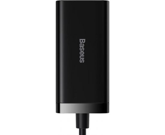 Baseus GaN3 Pro 2xUSB-C + 2xUSB wall charger, 100W (black)