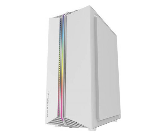 Darkflash DK151 computer case LED with 3 fans (white)