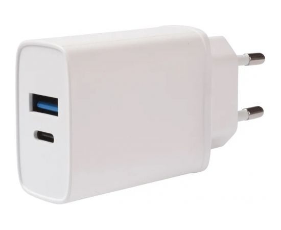 Vivanco адаптер питания USB-A/USB-C PD3 20W, белый (62401)