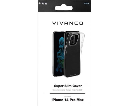 Vivanco case Super Slim Cover Apple iPhone 14 Pro Max, transparent (63504)