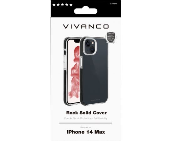 Vivanco case Rock Solid Apple iPhone 14 Plus, transparent (63486)