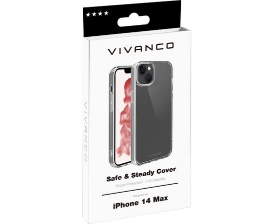 Vivanco case Safe&Steady Anti Shock Apple iPhone 14 Plus, transparent (63488)