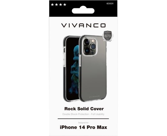 Vivanco case Rock Solid Apple iPhone 14 Pro Max, transparent (63501)