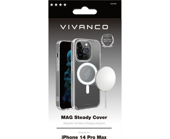 Vivanco case Mag Steady Cover Apple iPhone 14 Pro Max, transparent (63499)