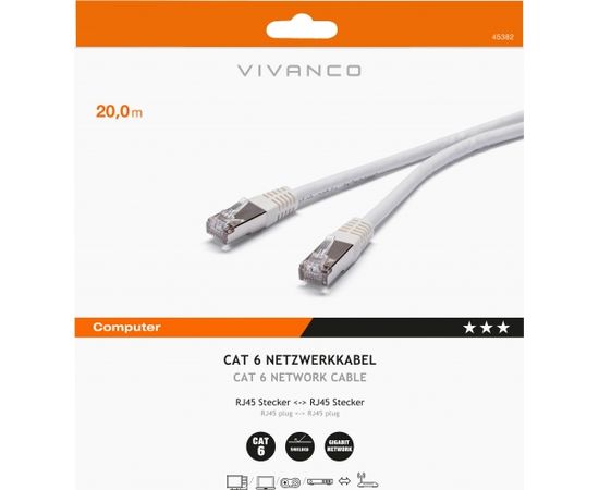 Vivanco network cable CAT 6 20m (45382)