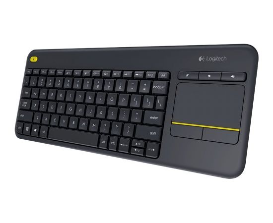 LOGITECH K400 Plus Wireless Touch Keyboard - BLACK - NORDIC