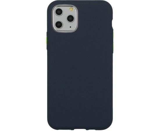 Mocco Soft Cream Silicone Back Case Aizmugurējais Silikona Apvalks Priekš Samsung Galaxy S21 Plus Tumši Zils