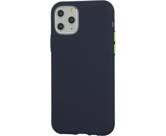 Mocco Soft Cream Silicone Back Case Aizmugurējais Silikona Apvalks Priekš Samsung Galaxy S21 Plus Tumši Zils