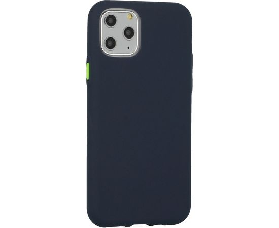 Mocco Soft Cream Silicone Back Case Aizmugurējais Silikona Apvalks Priekš Samsung Galaxy S21 Plus Tumši Zils