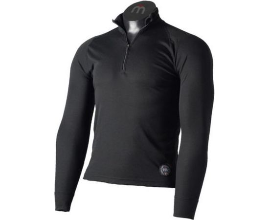 Mico Man LS Zip Neck Shirt Everdry / Melna / XXL