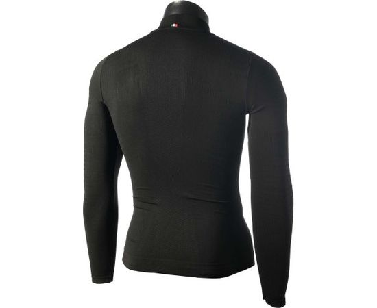 Mico Man Long Sleeves Mock Neck Shirt Extra Dry / Melna / L / XL