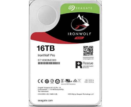 Seagate IronWolf Pro ST16000NT001 internal hard drive 3.5" 16000 GB